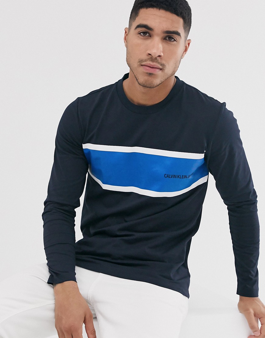 Calvin Klein Jeans institutional stripe long sleeve t-shirt