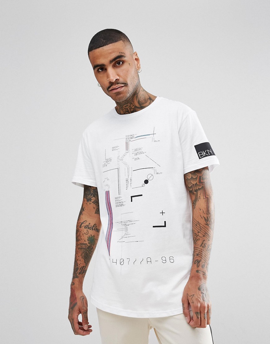Brooklyns Own T-Shirt In White With Space Print - White