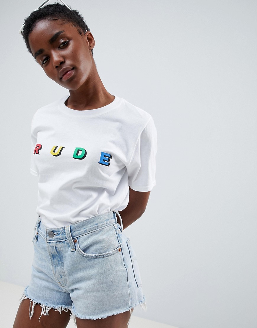 Adolescent Clothing rude t-shirt