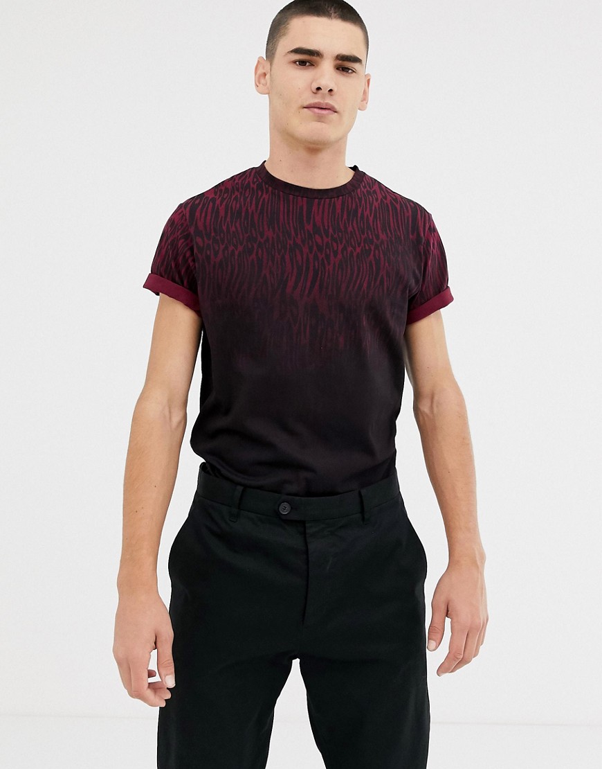 Bellfield t-shirt with faded animal print