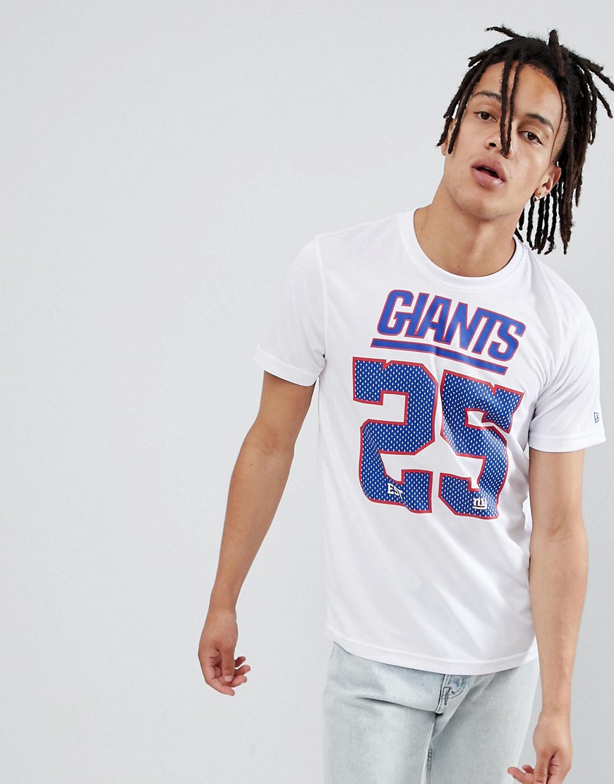 New Era Nfl Giants Mesh T-shirt In White - White