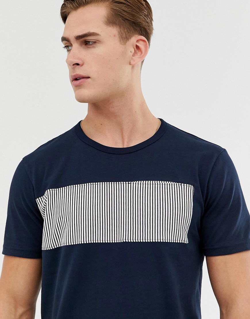Celio t-shirt with stripe pannel