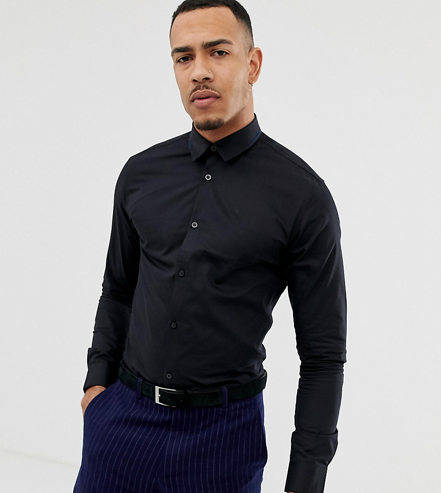 Selected Homme  Slim Shirt With Tipped Collar