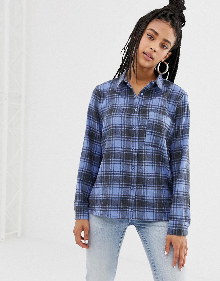 Daisy Street oversized shirt in vintage check flannel