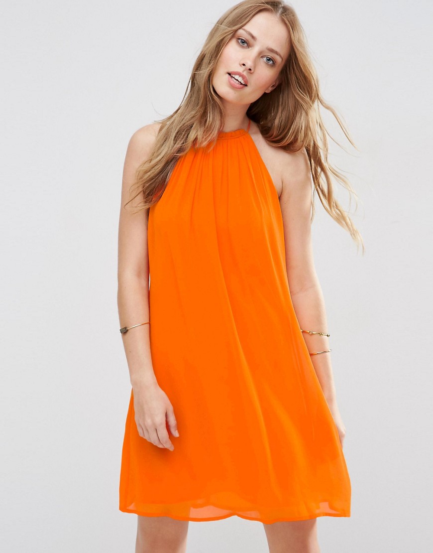 ASOS Swing Mini Sundress - Orange