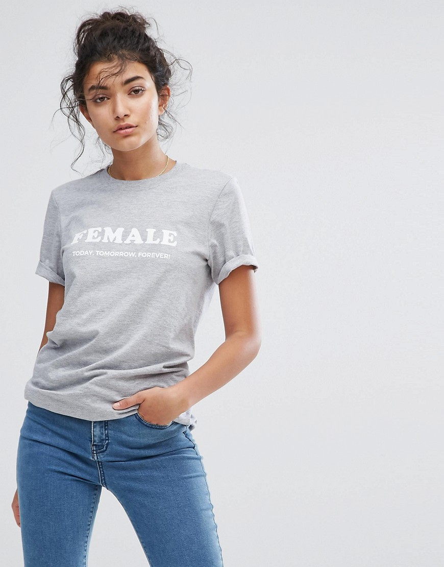 Adolescent Clothing Female Forever T-Shirt - Grey