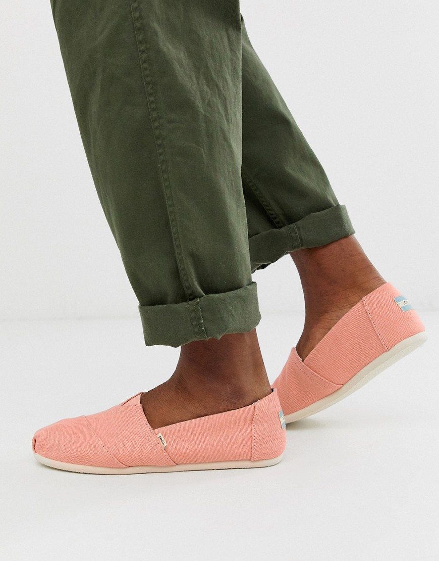 Toms Espadrilles In Pink Canvas - Pink