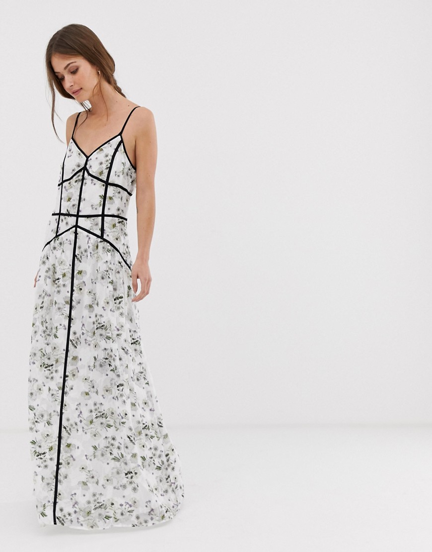 WE ARE KINDRED WE ARE KINDRED MADISON CAGED MAXI DRESS-WHITE,KIN1284