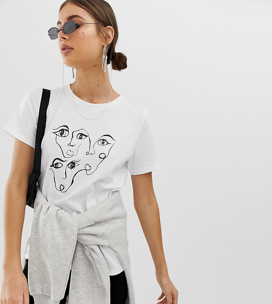 Na-Kd faces print t-shirt in white