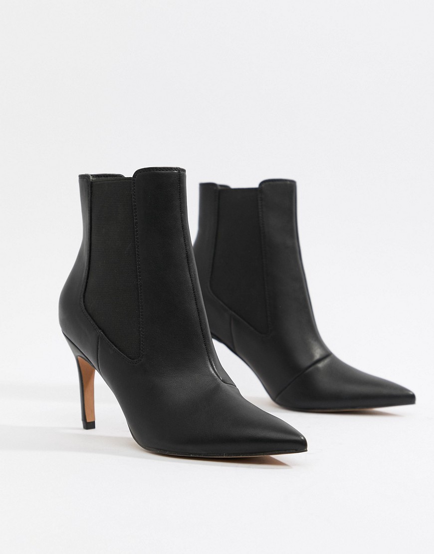 ASOS DESIGN Essence pointed ankle boots - Black