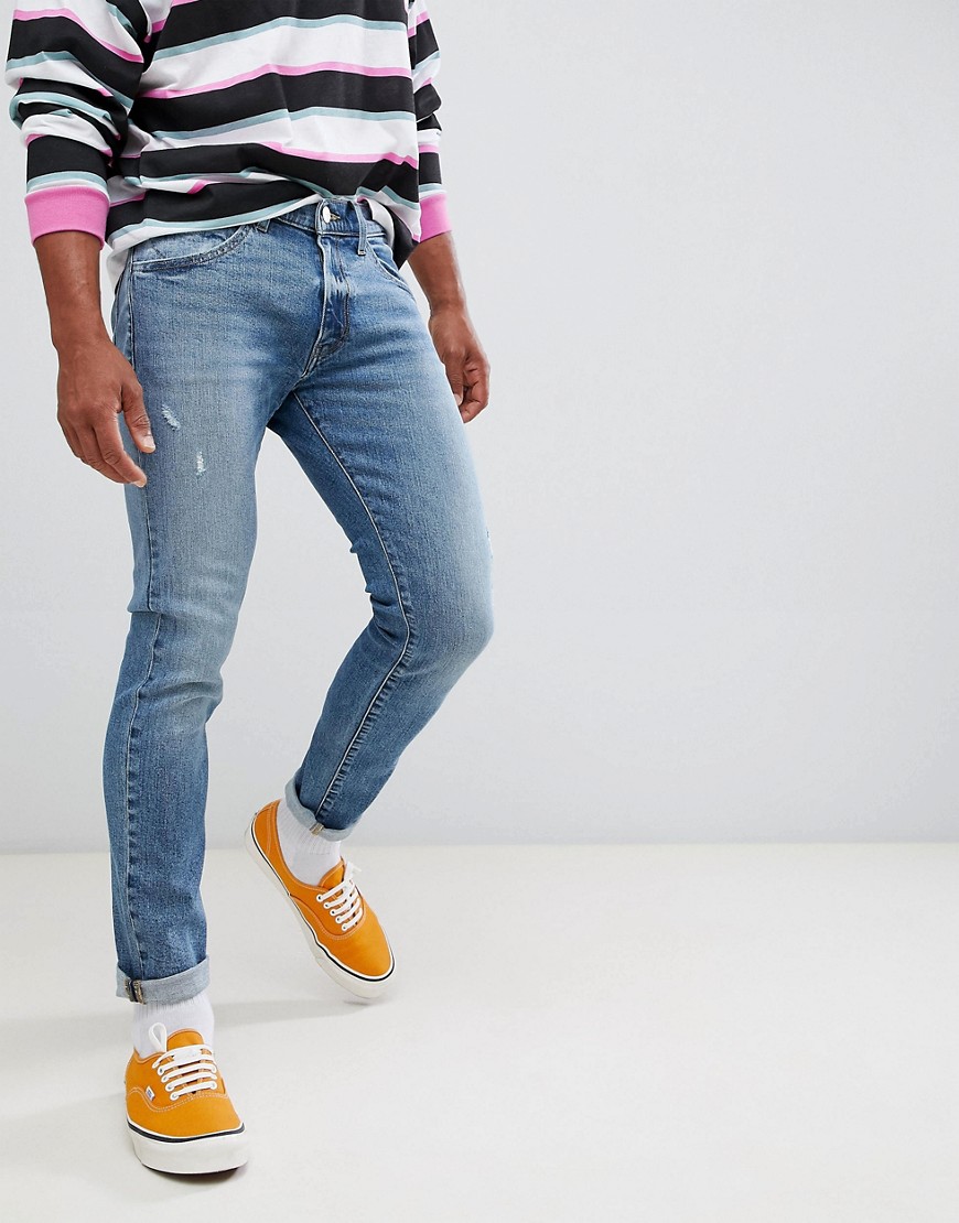 Wrangler bryson skinny jeans - Light blue