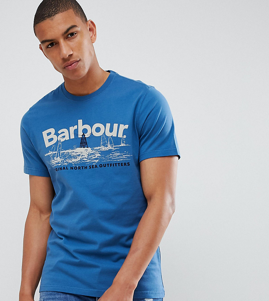 Barbour Waterline tshirt in navy - Navy