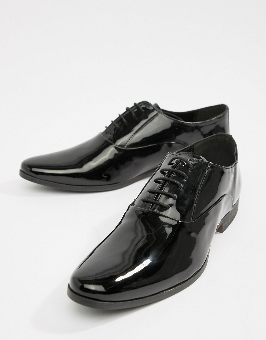Kg Kurt Geiger Kg By Kurt Geiger Patent Oxford Lace Up Shoes - Black