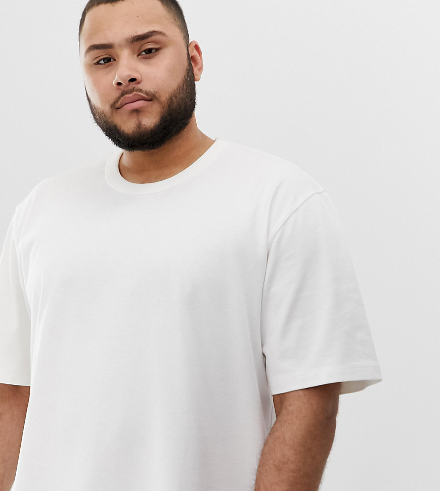 ASOS WHITE Plus loose fit heavyweight t-shirt in white