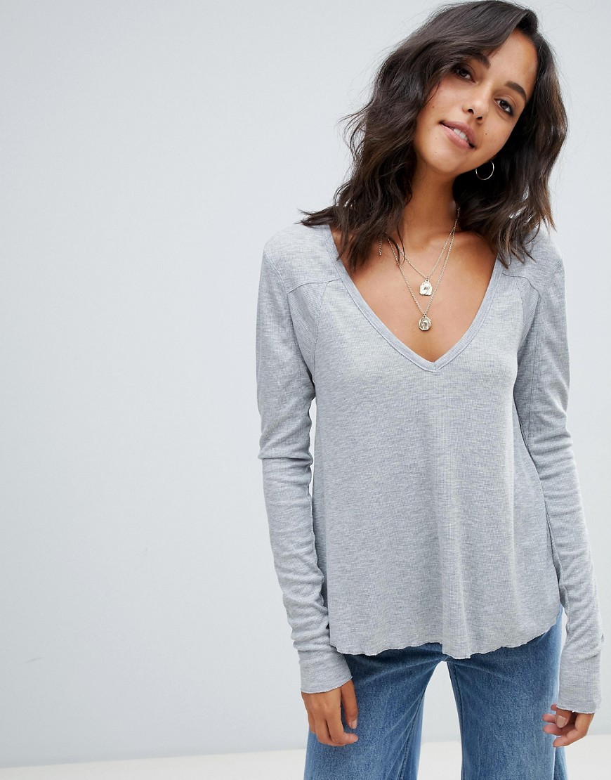 Free People Rock The Boats long sleeved t-shirt - Grey