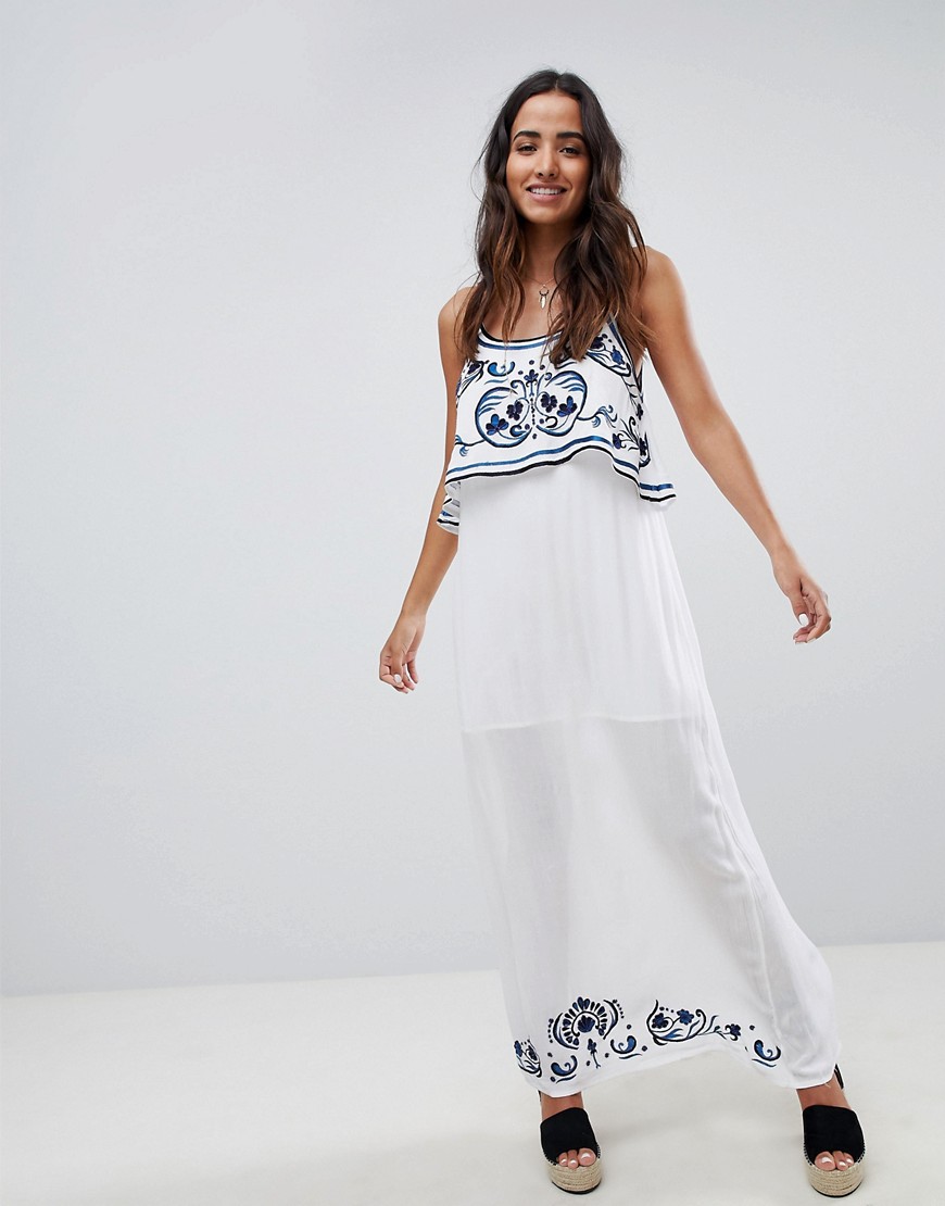 Raga Mediterranean Embroidered Maxi Dress