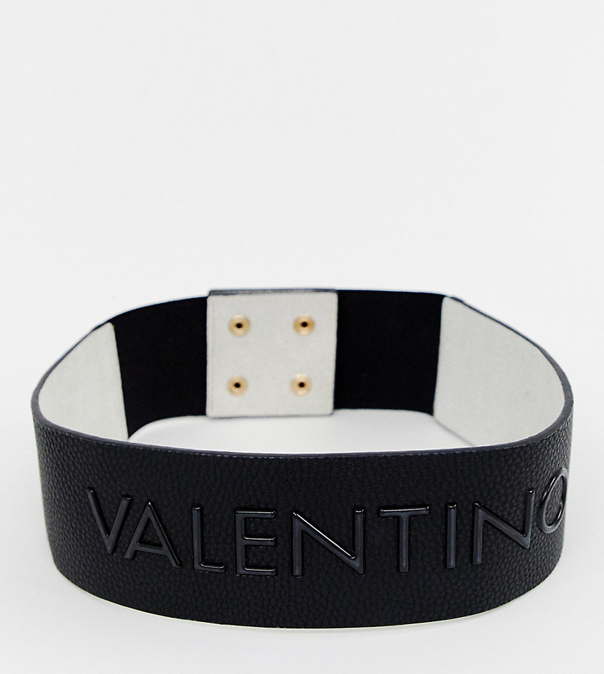 Valentino by Mario Valentino black embossed waist belt