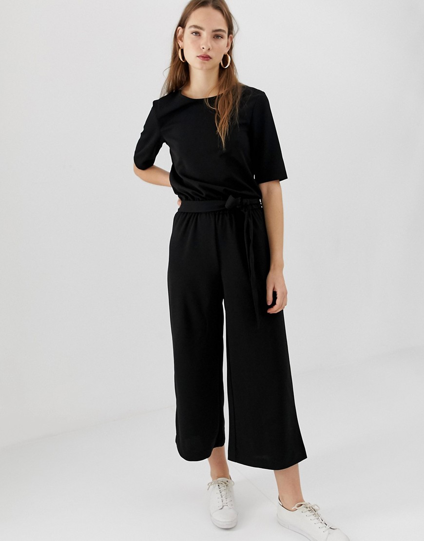b.Young casual tie front jumpsuit
