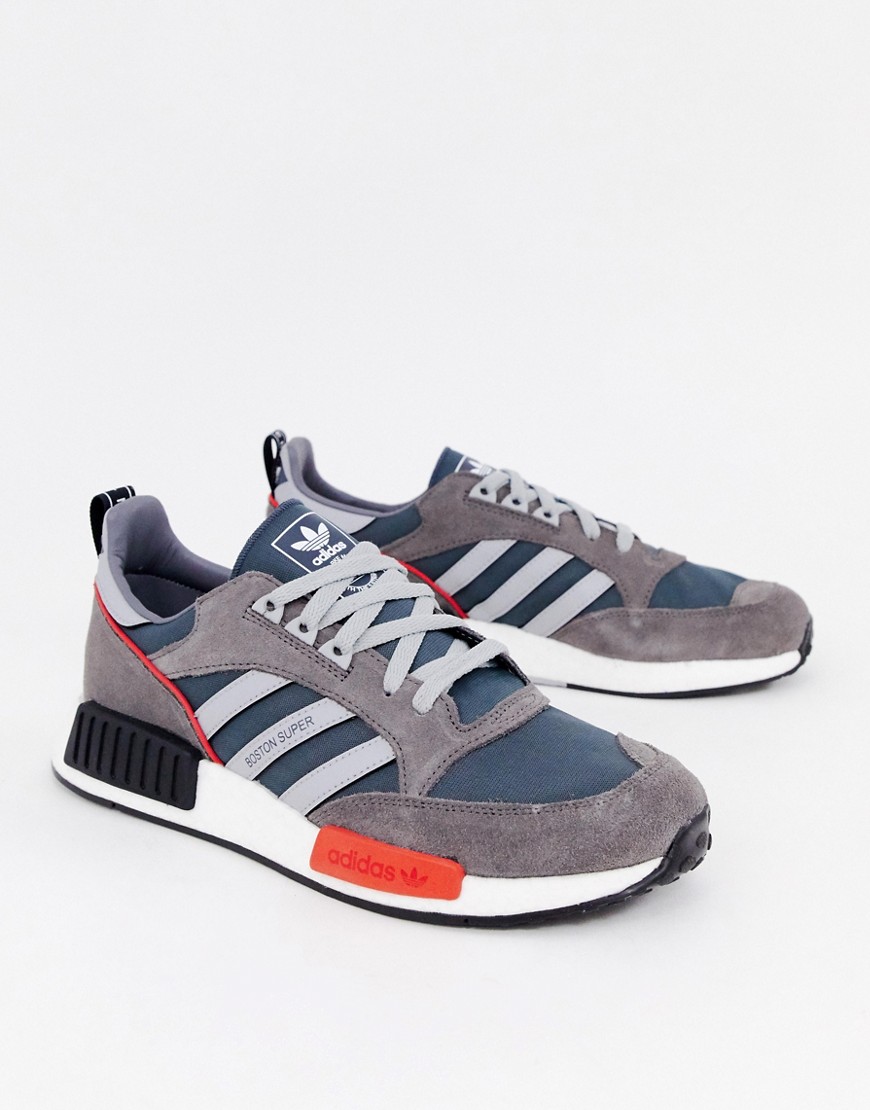 adidas Originals Never Made Boston super limited edition trainers in grey suede