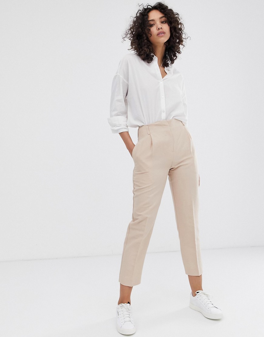 Finery Oliver linen blend trousers