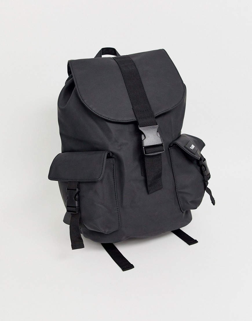 Friend or Faux clip backpack in black