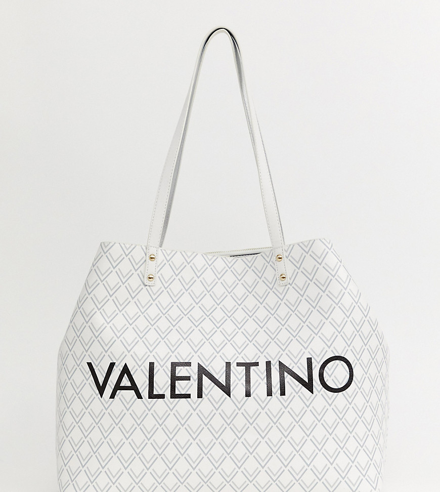 Valentino by Mario Valentino geometric print branded shopper bag