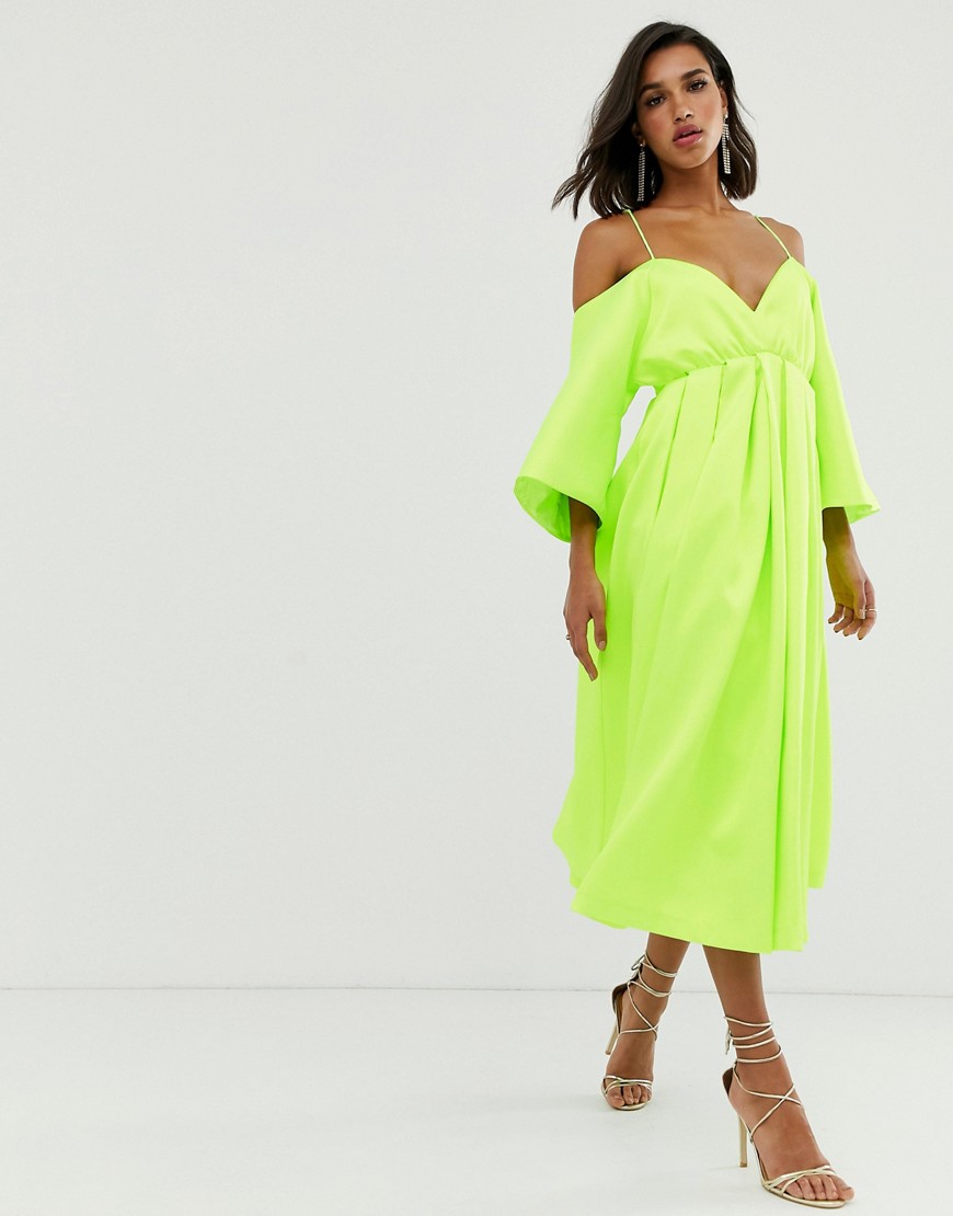 ASOS EDITION strappy structured trapeze dress