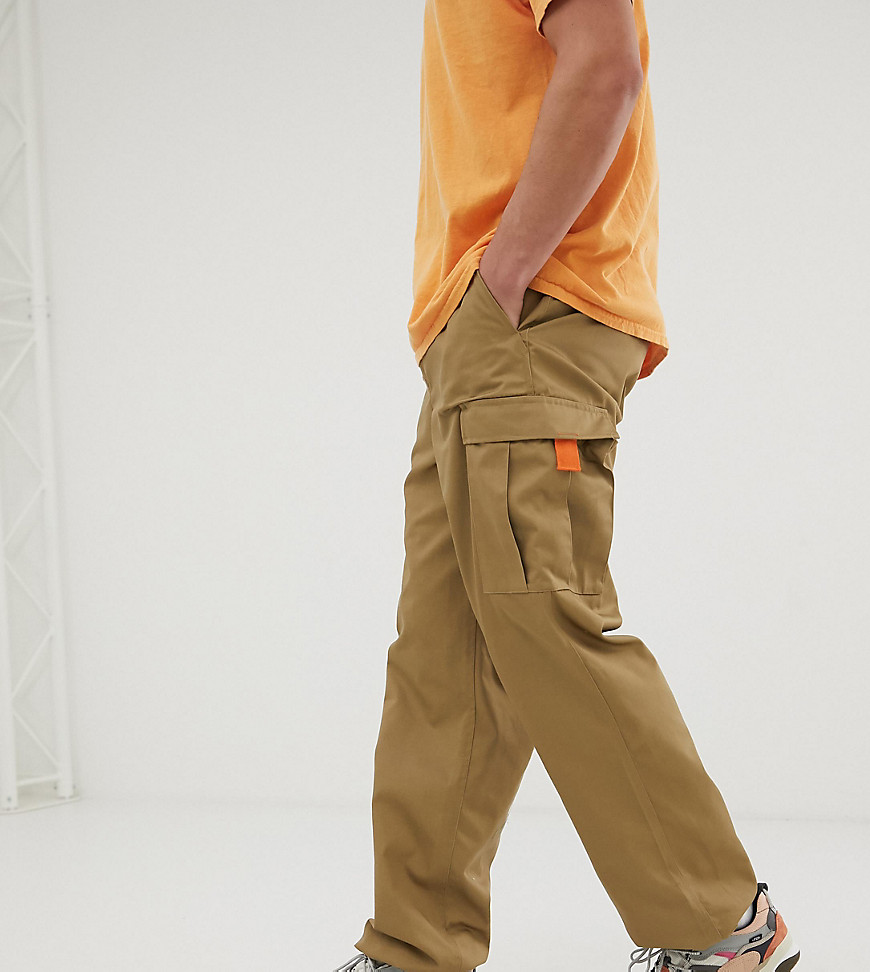 Reclaimed Vintage Revived cargo trouser in stone