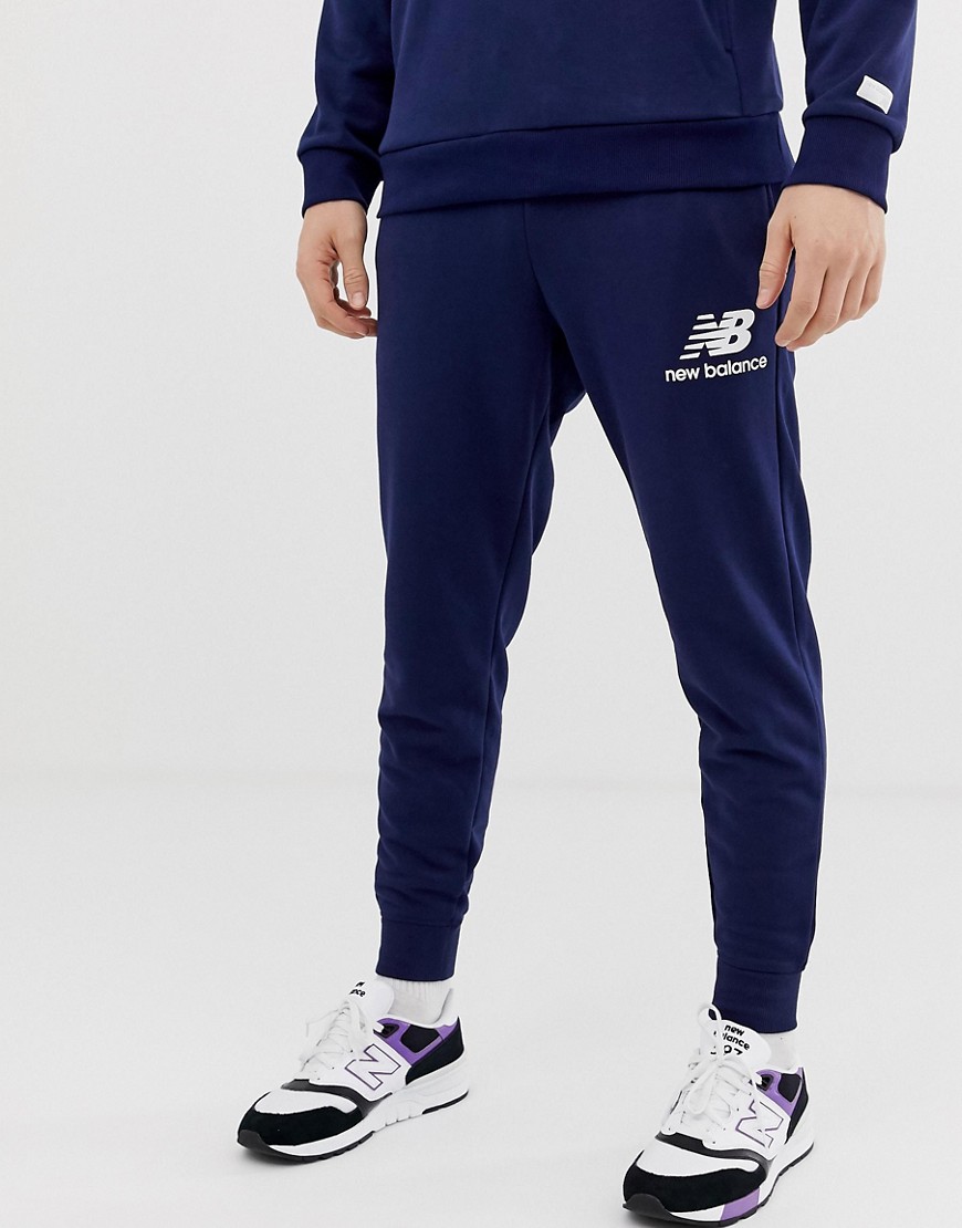 New Balance slim fit joggers in navy