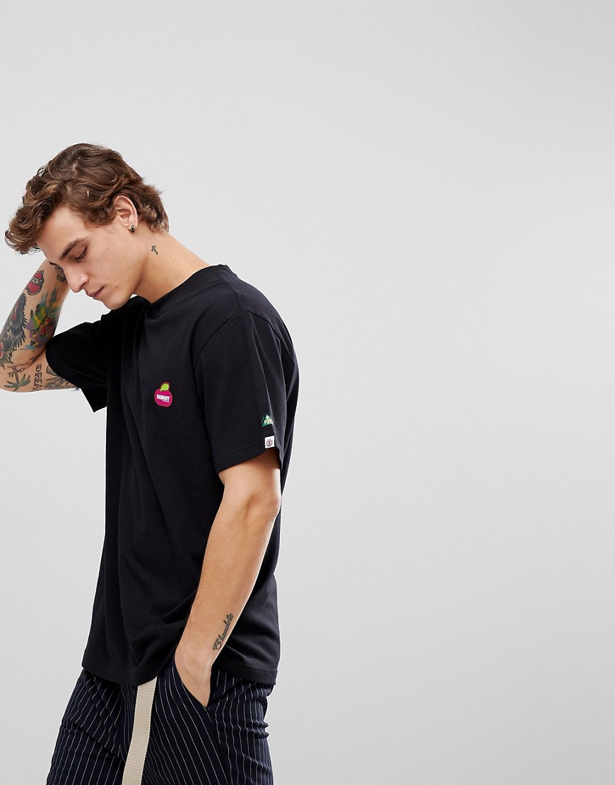 Element T-Shirt With Small Fruit Logo In Black - Black