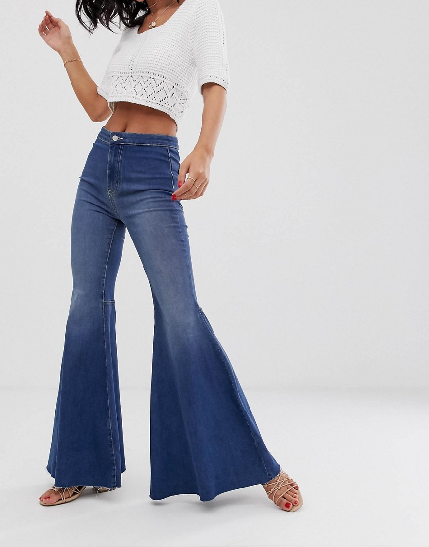 We The Free by Free People Just Float On high waist flare jean