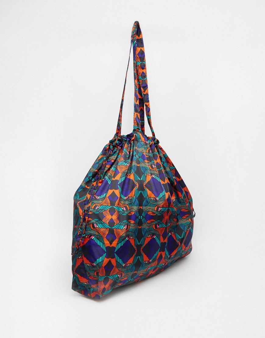 Monki | Monki Oversized Drawstring Shopper Bag at ASOS