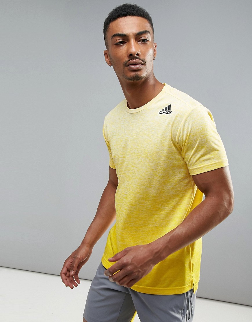 adidas Training T-Shirt in Gradient In Yellow BR4194 - Yellow