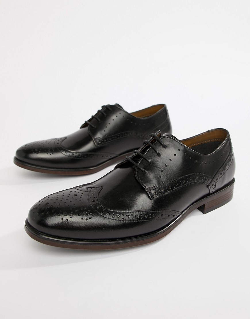 Burton Menswear Derby Shoes In Black