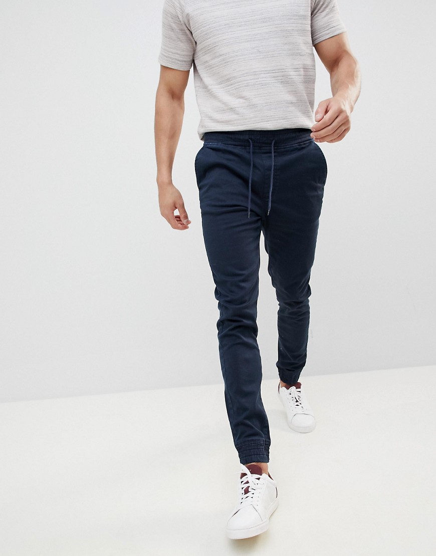 Jefferson Elasticated Trousers - Navy