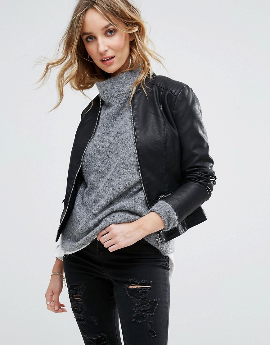 Vila faux leather jacket