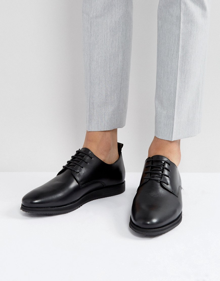 Кожаные туфли на шнуровке Zign - Черный 