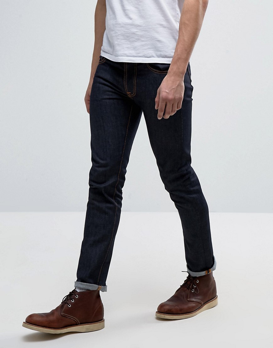 Nudie Jeans Co Tilted Tor Jean Dry Pure Navy Wash - Navy