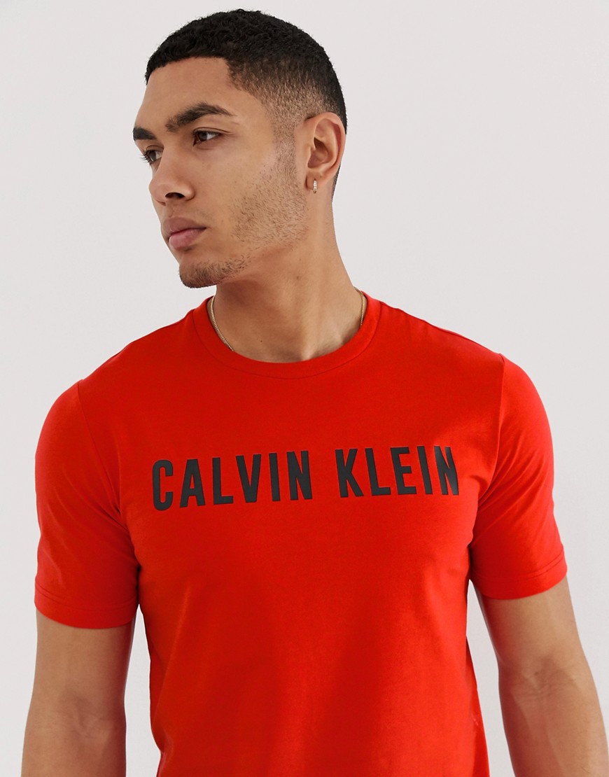 Calvin Klein Performance logo t-shirt in red