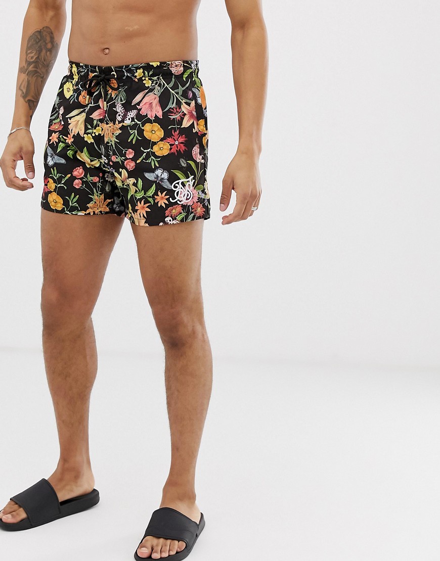 SikSilk swim shorts in floral print