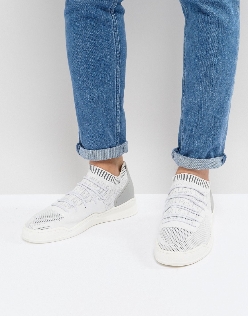 Cortica City Hybrid Knit Trainers In White - White