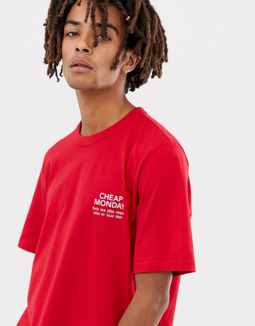 Cheap Monday Boxer T-shirt In Red