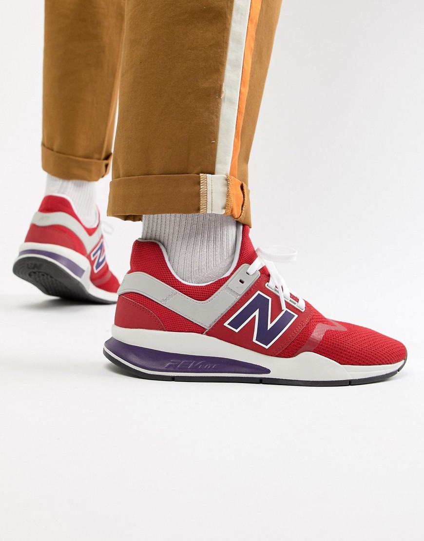 New Balance 247v2 trainers in red MS247NMT