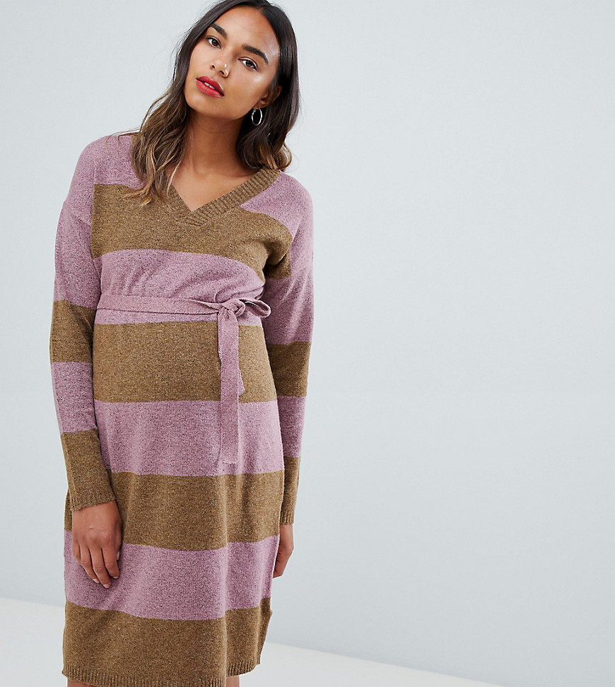 Mamalicious stripe jumper dress