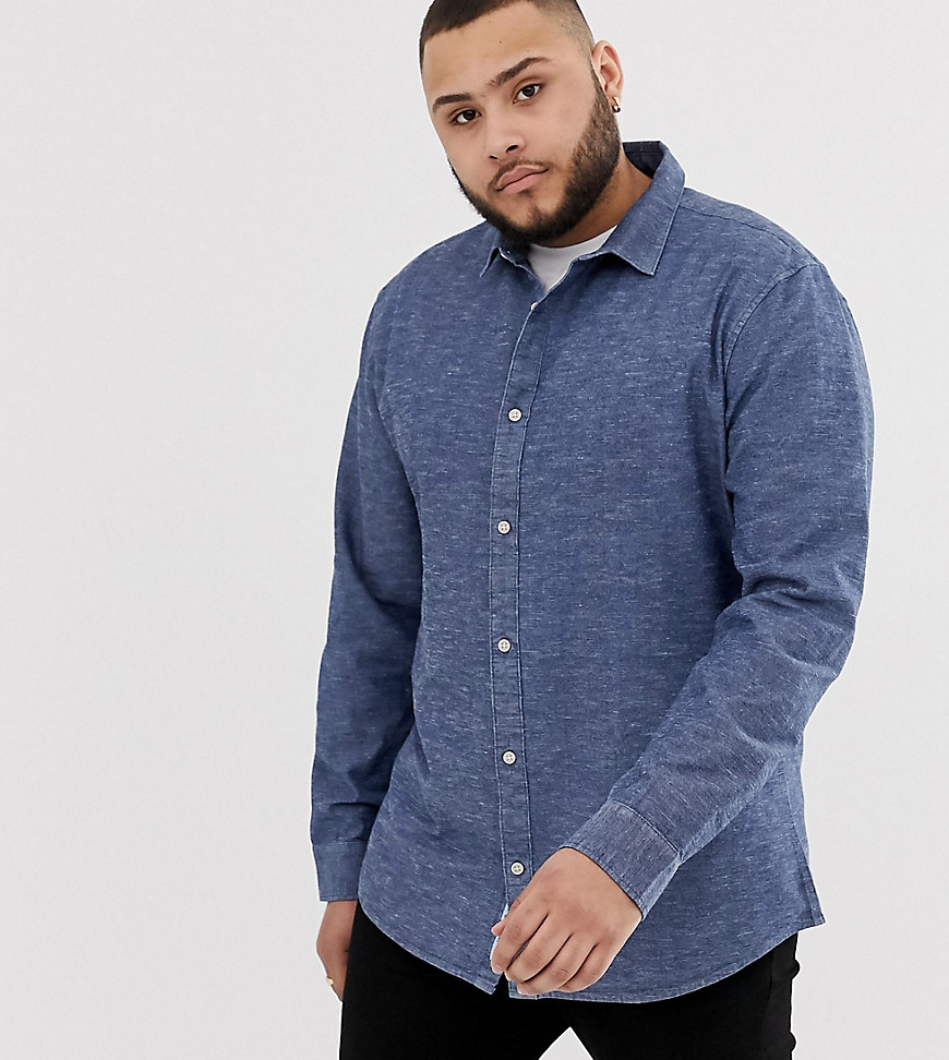 Only & Sons slim chambray shirt