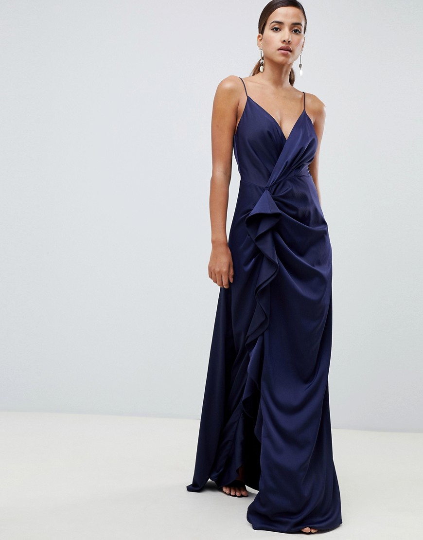 C/meo jagged gown - Navy