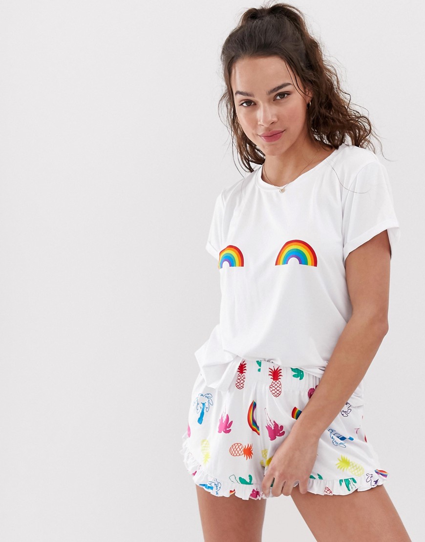Chelsea Peers rainbow pyjama set