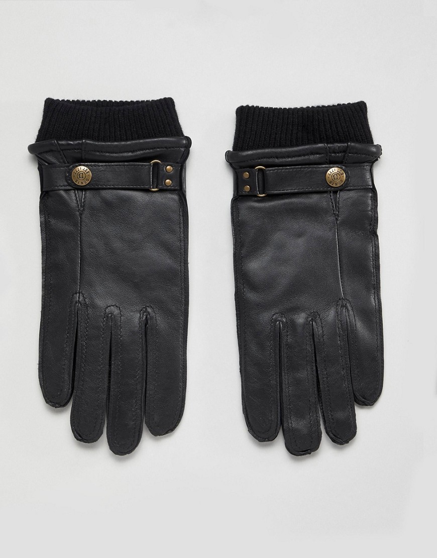 Dents Penrith leather gloves in black