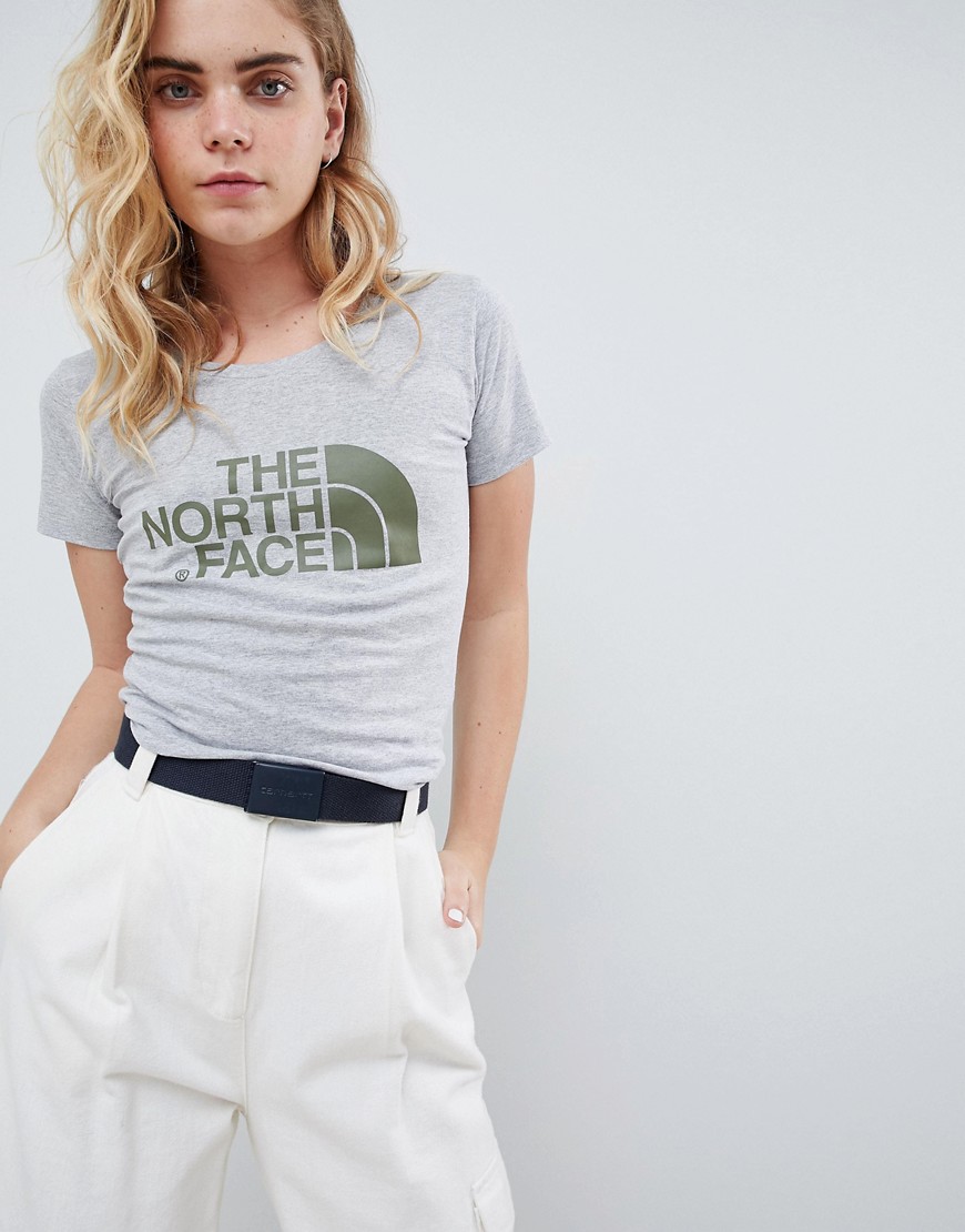 The North Face Women's Easy T-Shirt in Grey - Tnf light grey heath