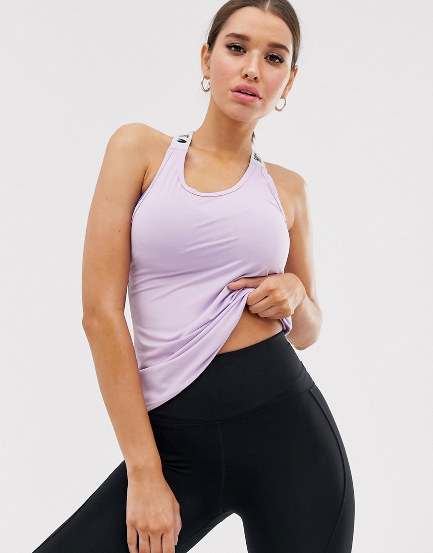 HIIT taped vest in lilac